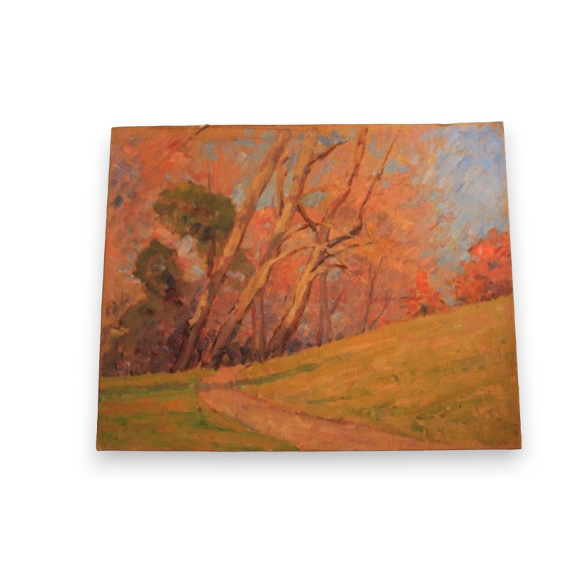 Paintings | Oil on panel ‘Chemin mars1921’ Moinat SA  – Antiques and home décor