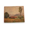 Paintings | Oil on panel ‘Farm’ by Essai de Moinat SA  – Antiques and home décor