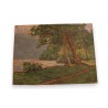 Paintings | Oil on panel ‘Lake Annecy 1947’ Moinat SA  – Antiques and home décor