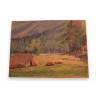 Paintings | Oil on panel, ‘Camping’, by Paul Moinat SA  – Antiques and home décor
