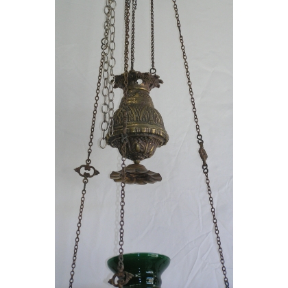  Lampe suspension à pétrole anglaise sur  Moinat SA  - Antiquités décoration