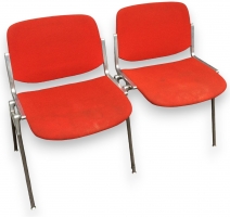Paire de chaises modèle DSC 106 de Piretti