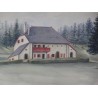 Aquarelle suisse "Montchambot , Jura  sur Moinat SA  - Antiquités décoration -  Gouaches, Aquarelles, Pastels