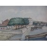 Aquarelle suisse sur papier "Port de  sur Moinat SA  - Antiquités décoration -  Gouaches, Aquarelles, Pastels