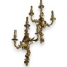 Pair of Louis XV-style wall lights with three arms by Moinat SA – Antiques and home décor