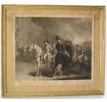 Gravure anglaise sur papier "Bonaparte"