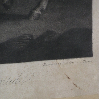 English engraving on ‘Bonaparte’ paper by Moinat SA – Antiques and decorative items – Engravings, lithographs