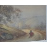 Aquarelle suisse sur papier "Mère et  sur Moinat SA  - Antiquités décoration -  Gouaches, Aquarelles, Pastels
