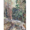 Paintings | Swiss oil on canvas, ‘Sous-bois’, Moinat SA  – Antiques and home décor