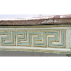 Console table with a pink marble top. At  Moinat SA  - Antiques and home décor