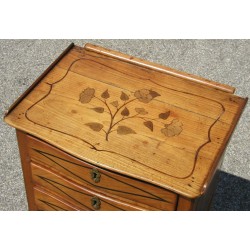 Inlaid bedside table with 3 drawers. From  Moinat SA  - Antiques and home décor