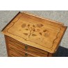 Inlaid bedside table with 3 drawers. From  Moinat SA  - Antiques and home décor