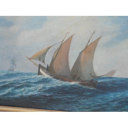 Paintings | Painting entitled ‘Marine’, signed G. EYNARD. Moinat SA  – Antiques and home décor