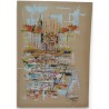 Paintings | Oil painting on paper "Village and Moinat SA  - Antiques and home décor"