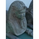 Paire de sphinx en bronze