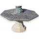 Table octogonale en pierre