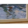Paintings | Oil on canvas painting ‘Boats’, Moinat SA  – Antiques and home décor