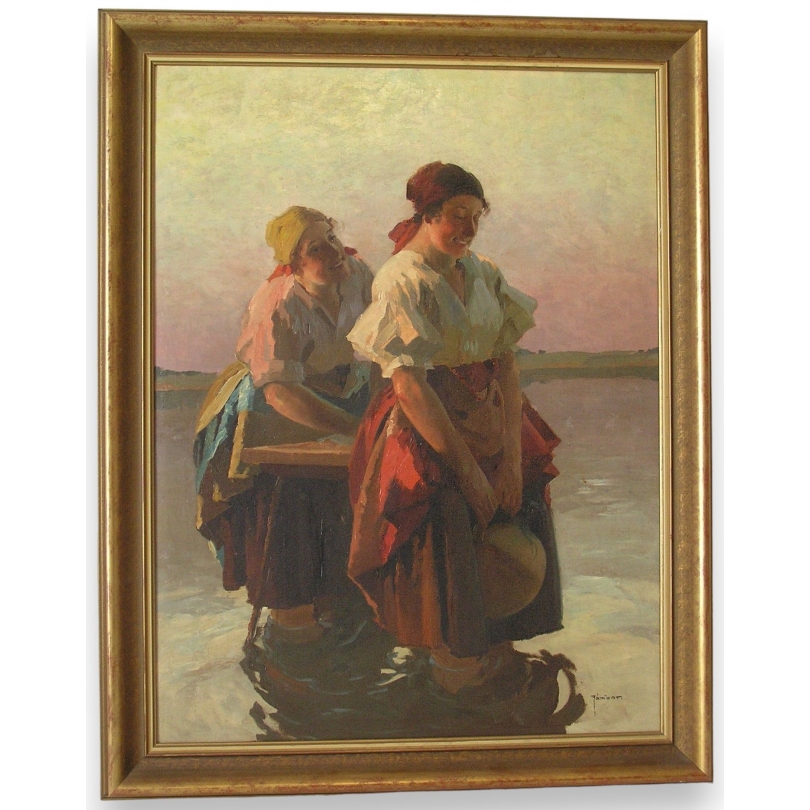 Paintings | Hungarian oil-on-canvas painting by Moinat SA  - Antiques and home décor