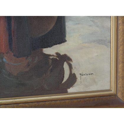 Paintings | Hungarian oil-on-canvas painting by Moinat SA  - Antiques and home décor