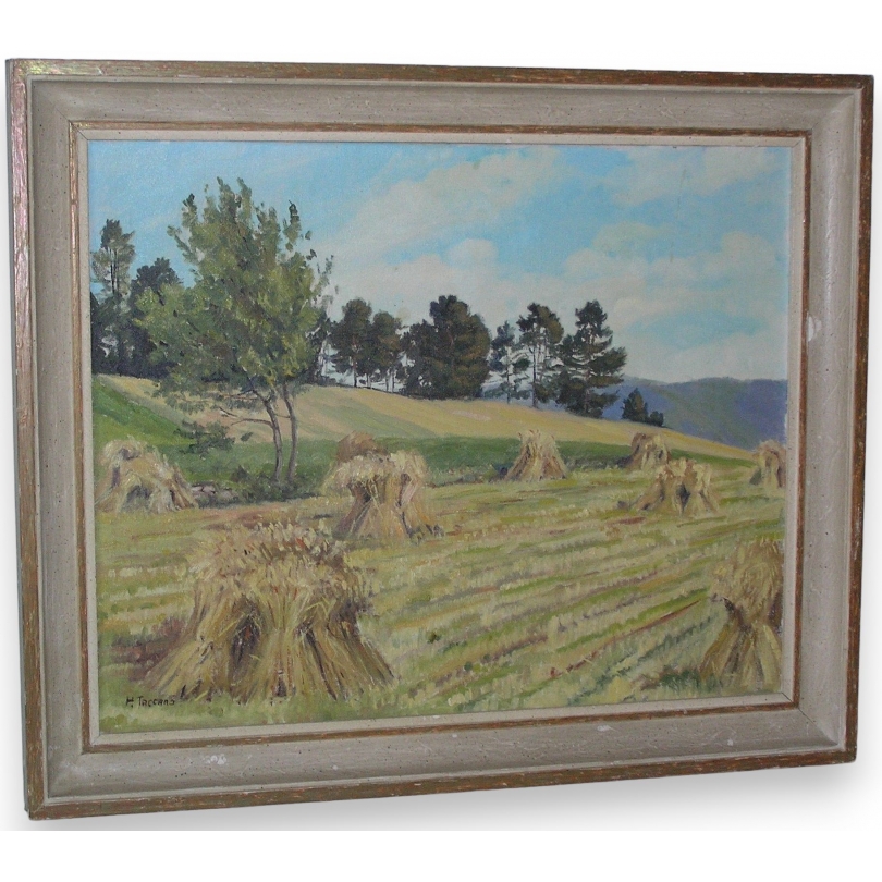 Paintings | Swiss oil-on-canvas painting "Les Moinat SA" – Antiques and home décor