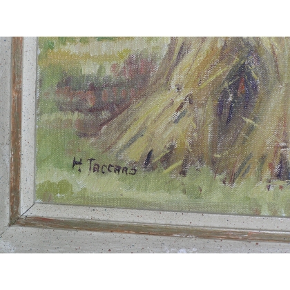 Paintings | Swiss oil-on-canvas painting "Les Moinat SA" – Antiques and home décor