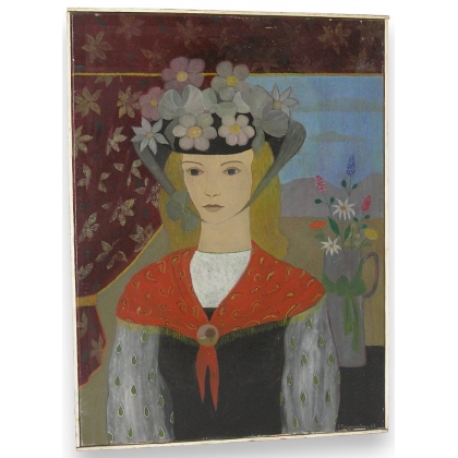 Tableau huile sur toile \"Portrait de
