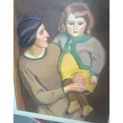 Paintings | Swiss oil on canvas “Portraits of Women” by Moinat SA – Antiques and home décor