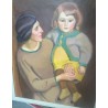 Paintings | Swiss oil on canvas “Portraits of Women” by Moinat SA – Antiques and home décor