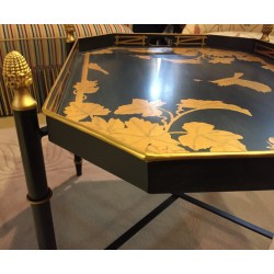  Table-plateau décor feuillage et sur  Moinat SA  - Antiquités décoration
