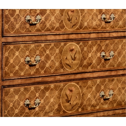  Petite commode à 4 tiroirs en sur  Moinat SA  - Antiquités décoration