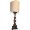  Paire de lampes en bois et laiton sur  Moinat SA  - Antiquités décoration