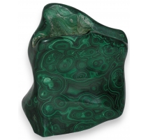 Vase russe en malachite polie