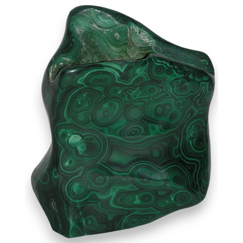 Vase russe en malachite polie