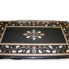 Plateau de table en marbre noir