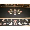  Plateau de table en marbre noir, décor sur  Moinat SA  - Antiquités décoration