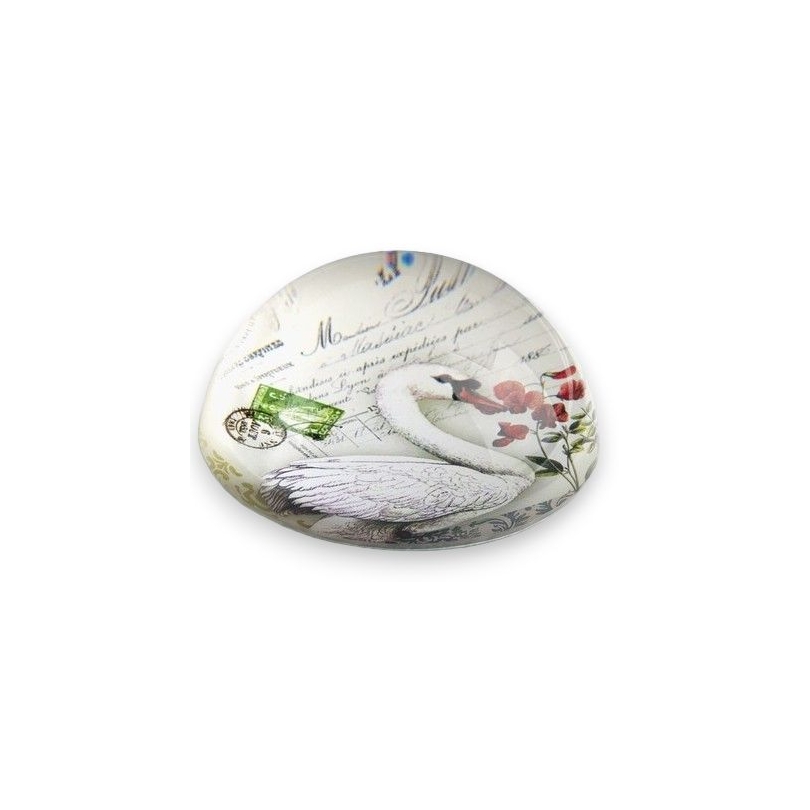 Presse-papier en verre "Cygne"