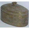 Iranian oval brass box, engraved by  Moinat SA  - Antiques and decorative items