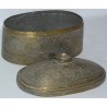 Iranian oval brass box, engraved by  Moinat SA  - Antiques and decorative items