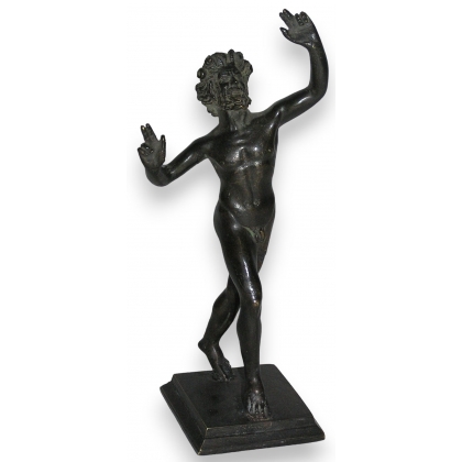 Bronze \"Faune de Pompéi\", copié d\'après