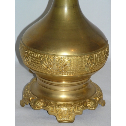  Paire de lampes à huile françaises, en sur  Moinat SA  - Antiquités décoration