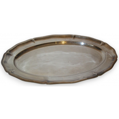 Plat ovale CHRISTOFLE avec poinçon