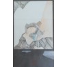 Watercolour painting ‘The Eagle’s Nest’, signed ‘Moinat SA’ – Antiques and decorative arts – Gouaches, watercolours, pastels