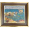 Paintings | Oil on canvas painting "Rochers en Moinat SA" – Antiques and home décor