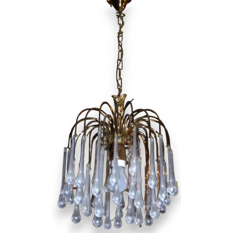 1960s brass chandelier by Moinat SA – Antiques and home décor