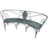  Banc de jardin cintré en fer forgé sur  Moinat SA  - Antiquités décoration