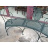  Banc de jardin cintré en fer forgé sur  Moinat SA  - Antiquités décoration