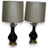 Pair of lamps, in blue porcelain. on  Moinat SA  - Antiques and home décor
