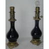 Pair of lamps, in blue porcelain. on  Moinat SA  - Antiques and home décor