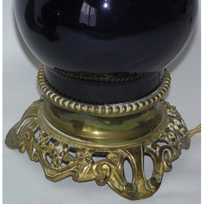Pair of lamps, in blue porcelain. on  Moinat SA  - Antiques and home décor