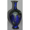  Paire de vases bleus cloisonnés. Décor sur  Moinat SA  - Antiquités décoration